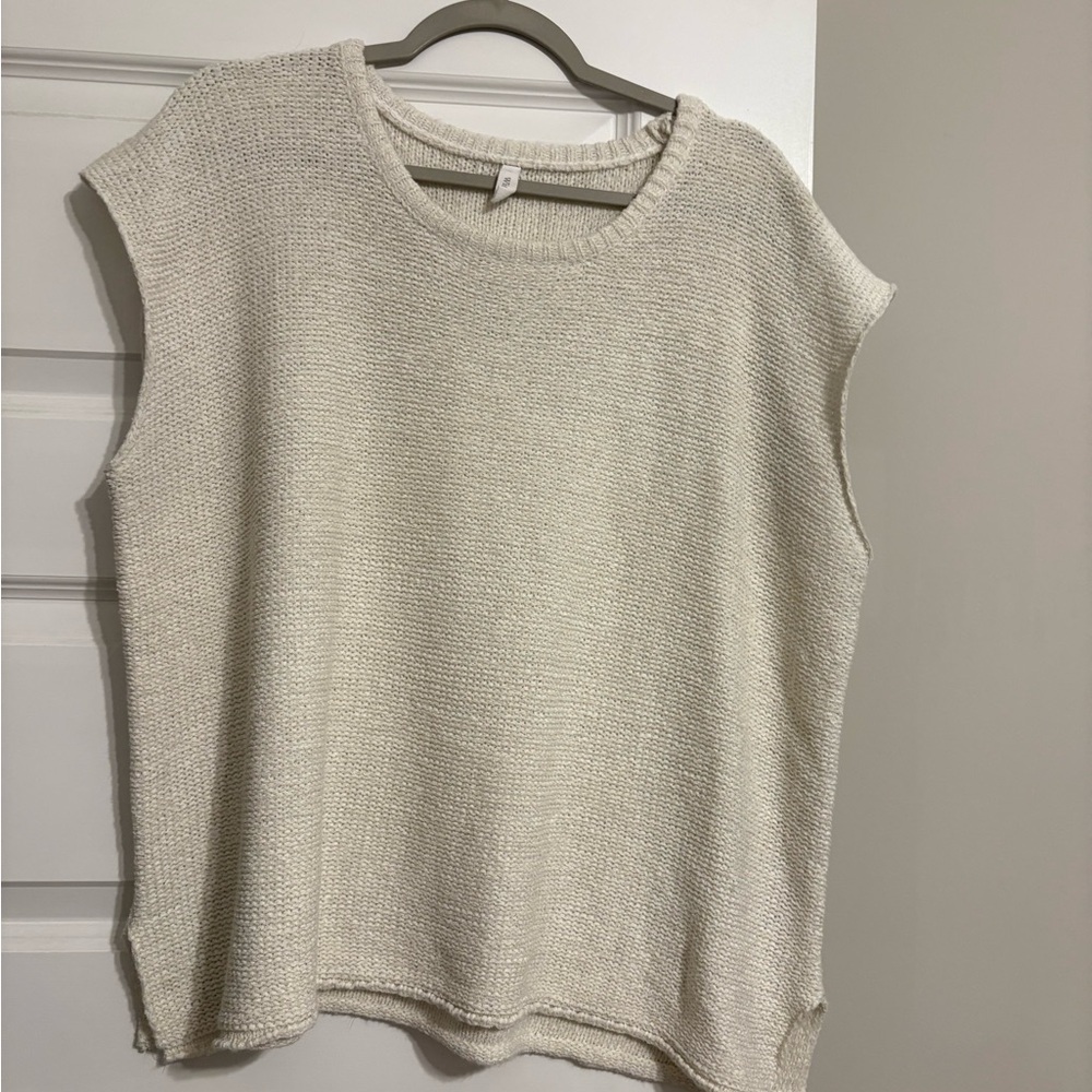Wishlist Cream Knit Tank Top